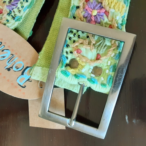 BOHEME Earth Friendly Paisley Patchwork Belt - Picture 4 of 12